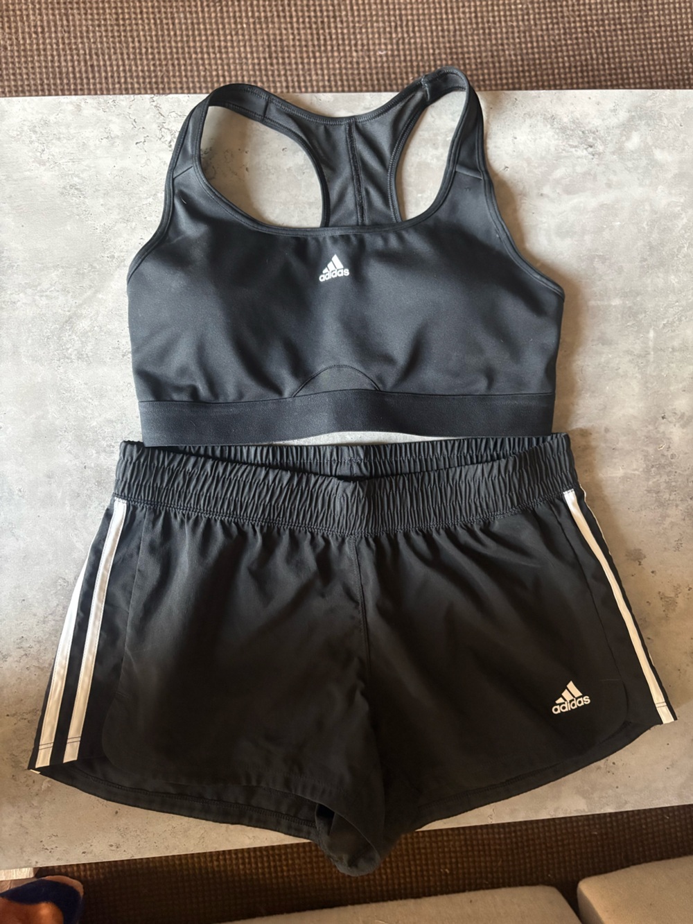 Adidas black & white tracksuit 3 piece set - Picture 2 of 4